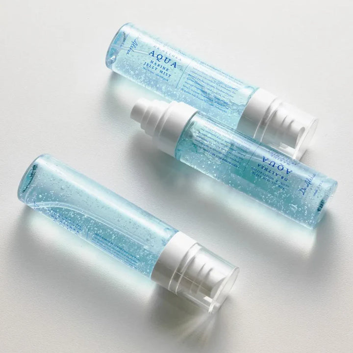 Dr. Althea Aqua Marine Jelly Mist toner in a 100 ml bottle with a refreshing, hydrating formula.
